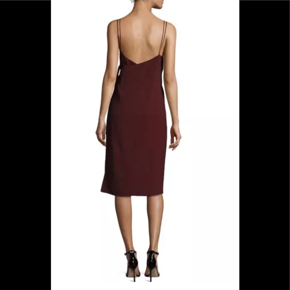 HELMUT LANG Back Wrap Slip Dress Pomegranate XS - Picture 4 of 7